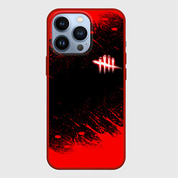 Чехол для iPhone 13 Pro Dead by daylight огненный, цвет: 3D-красный