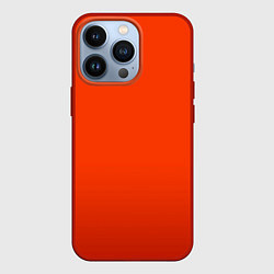 Чехол для iPhone 13 Pro Пылкий красно-оранжевый градиент, цвет: 3D-красный