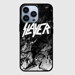 Чехол для iPhone 13 Pro Slayer black graphite, цвет: 3D-черный