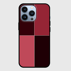 Чехол для iPhone 13 Pro Тёмный розовый 4 цвета, цвет: 3D-черный