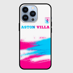 Чехол для iPhone 13 Pro Aston Villa neon gradient style посередине, цвет: 3D-черный