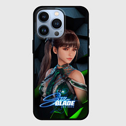 Чехол для iPhone 13 Pro Stellar Blade портрет Ева, цвет: 3D-черный