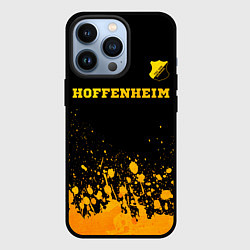 Чехол для iPhone 13 Pro Hoffenheim - gold gradient посередине, цвет: 3D-черный