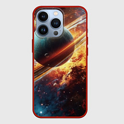 Чехол для iPhone 13 Pro Большая планета, цвет: 3D-красный