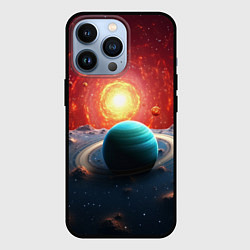 Чехол для iPhone 13 Pro Космос и разные планеты, цвет: 3D-черный