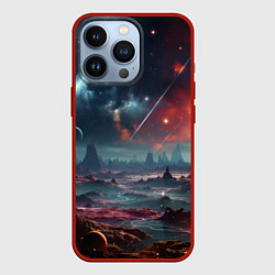 Чехол для iPhone 13 Pro Фантастическая планета, цвет: 3D-красный