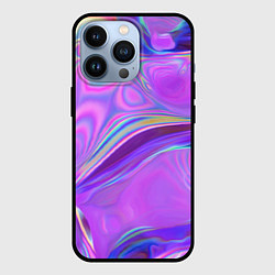 Чехол для iPhone 13 Pro Неоновый розовый бензин, цвет: 3D-черный