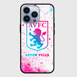 Чехол для iPhone 13 Pro Aston Villa neon gradient style, цвет: 3D-черный