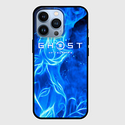 Чехол для iPhone 13 Pro Ghost of Tsushima огненный цветок, цвет: 3D-черный