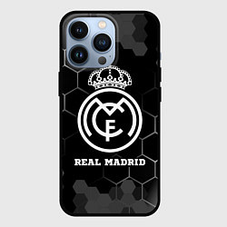 Чехол для iPhone 13 Pro Real Madrid sport на темном фоне, цвет: 3D-черный