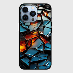 Чехол для iPhone 13 Pro Объемные стекляшки, цвет: 3D-черный