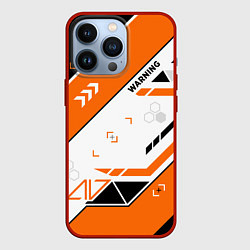 Чехол для iPhone 13 Pro Asiimov AWP skin, цвет: 3D-красный