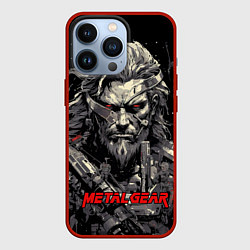 Чехол для iPhone 13 Pro Venom Snake Metal gear game, цвет: 3D-красный