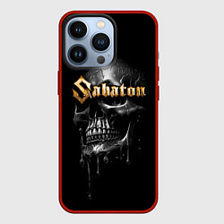 Чехол для iPhone 13 Pro Sabaton - rock group, цвет: 3D-красный