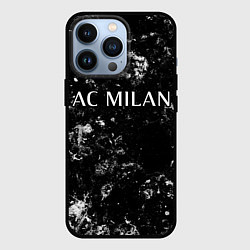 Чехол для iPhone 13 Pro AC Milan black ice, цвет: 3D-черный