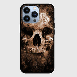 Чехол для iPhone 13 Pro Wood skull, цвет: 3D-черный