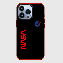 Чехол для iPhone 13 Pro Nasa космический бренд, цвет: 3D-красный