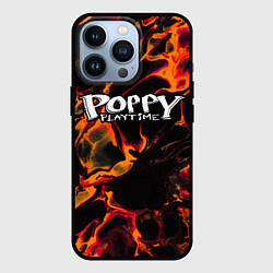 Чехол для iPhone 13 Pro Poppy Playtime red lava, цвет: 3D-черный