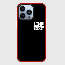 Чехол для iPhone 13 Pro Lim Bizkit logo, цвет: 3D-красный