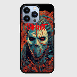 Чехол для iPhone 13 Pro Slipknot в маске, цвет: 3D-черный