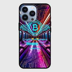 Чехол для iPhone 13 Pro Биткоин миллионер - загрузка, цвет: 3D-черный