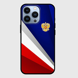 Чехол для iPhone 13 Pro Россия - униформа федерации, цвет: 3D-черный