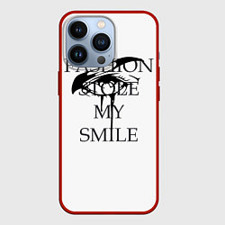 Чехол для iPhone 13 Pro Мода украла мою улыбку, цвет: 3D-красный