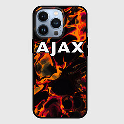 Чехол для iPhone 13 Pro Ajax red lava, цвет: 3D-черный