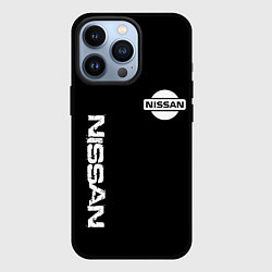 Чехол для iPhone 13 Pro Nissan logo white auto, цвет: 3D-черный