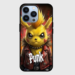 Чехол для iPhone 13 Pro Пикачу панки хой, цвет: 3D-черный