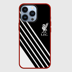 Чехол для iPhone 13 Pro Liverpool sport fc geometry, цвет: 3D-красный