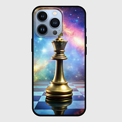 Чехол для iPhone 13 Pro Золотой король - шахматы, цвет: 3D-черный