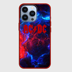 Чехол для iPhone 13 Pro AC DC space, цвет: 3D-красный