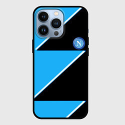 Чехол для iPhone 13 Pro Napoli fc geometry blue, цвет: 3D-черный