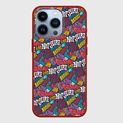 Чехол для iPhone 13 Pro Сомнения, цвет: 3D-красный