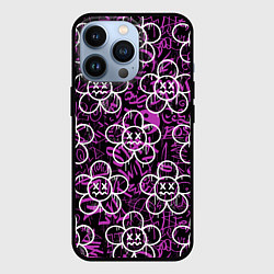 Чехол для iPhone 13 Pro Узор граффити, цвет: 3D-черный