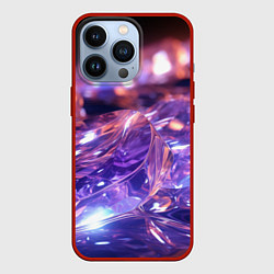 Чехол для iPhone 13 Pro Плавление абстрактных блестящих камней, цвет: 3D-красный