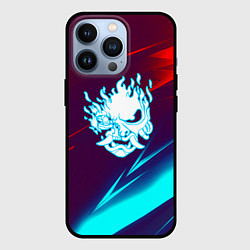 Чехол для iPhone 13 Pro Samurai geometry stripes neon, цвет: 3D-черный