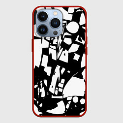 Чехол для iPhone 13 Pro Модная абстракция - нейроарт, цвет: 3D-красный