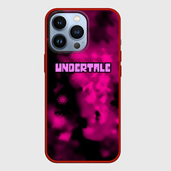 Чехол для iPhone 13 Pro Undertale pink game, цвет: 3D-красный