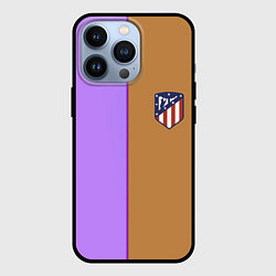 Чехол для iPhone 13 Pro Атлетико Мадрид полосы, цвет: 3D-черный