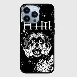 Чехол для iPhone 13 Pro HIM рок пес, цвет: 3D-черный