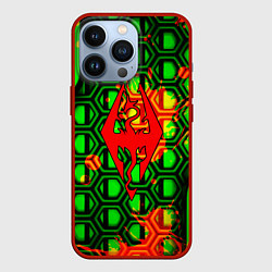 Чехол для iPhone 13 Pro The Elder Scrolls game, цвет: 3D-красный