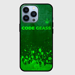 Чехол iPhone 13 Pro Code Geass - green gradient посередине