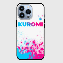 Чехол iPhone 13 Pro Kuromi neon gradient style посередине