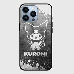 Чехол для iPhone 13 Pro Kuromi - grey gradient, цвет: 3D-черный