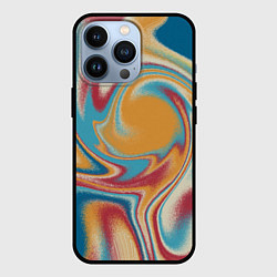 Чехол для iPhone 13 Pro Абстракция цветные вихри, цвет: 3D-черный