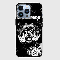 Чехол для iPhone 13 Pro Linkin Park рок пес, цвет: 3D-черный