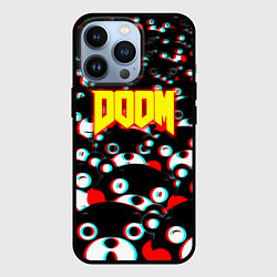 Чехол для iPhone 13 Pro Doom anime, цвет: 3D-черный