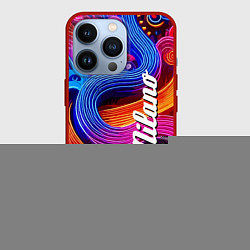 Чехол для iPhone 13 Pro Colourful abstraction - Milano, цвет: 3D-красный